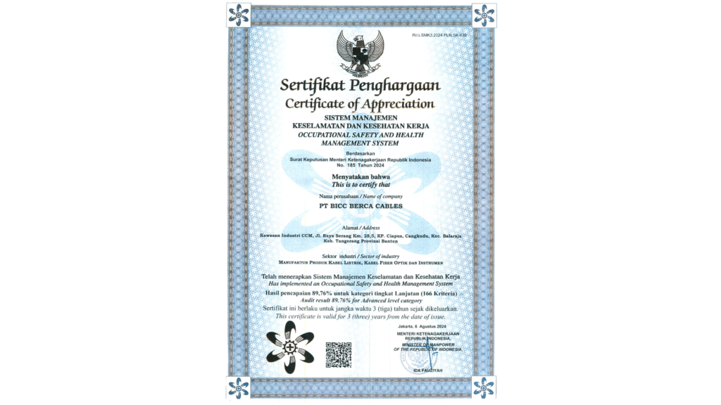 SERTIFIKAT SMK3 2024